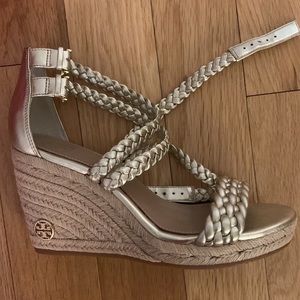 NWOT Tory Burch Bailey 90mm Espadrille Wedge Sandal